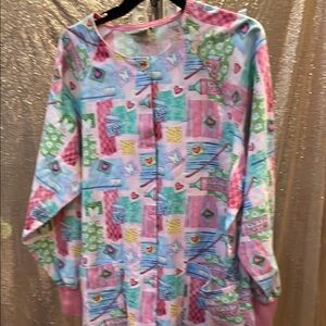 Colorful Denistry Scrub Top